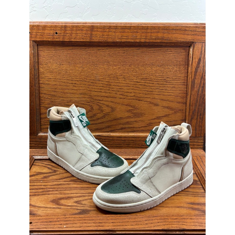 Nike Air Jordan 1 High Zip Mystic Green Sneakers Size Women 8
